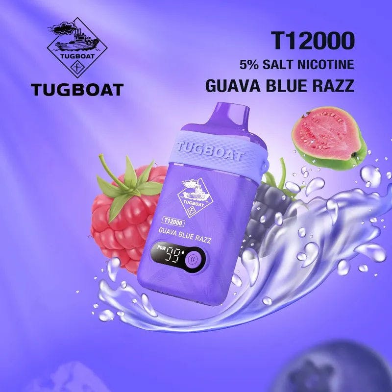 Guava Blue Razz Tugboat T12000 - Vape Lab