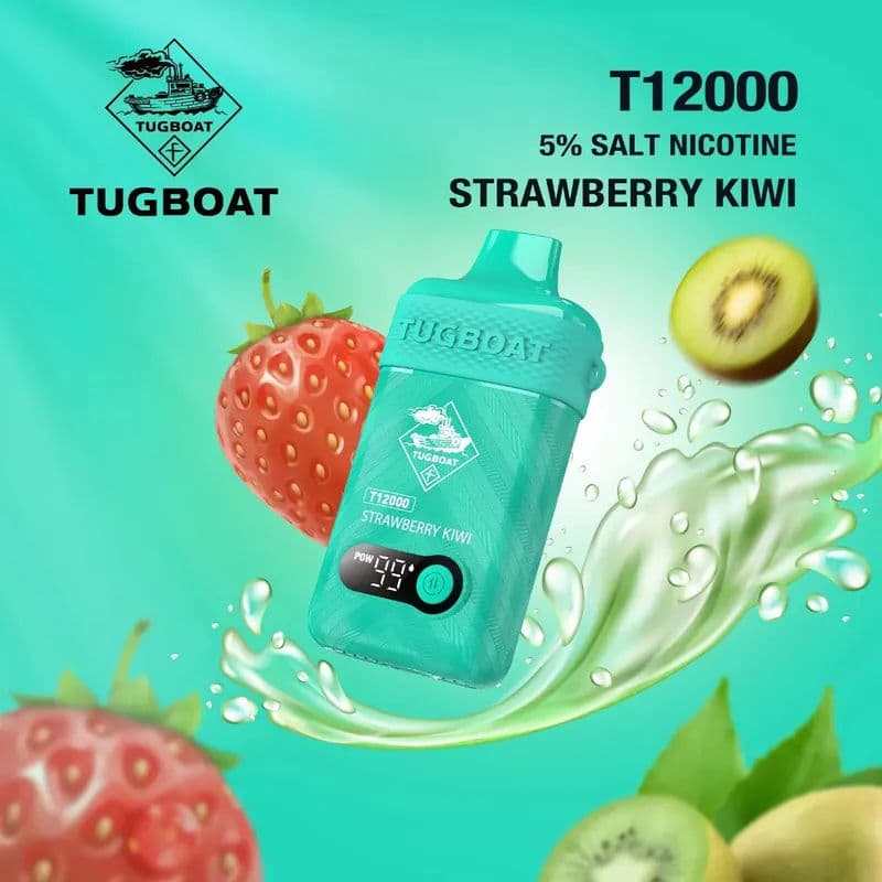 Strawberry Kiwi Tugboat T12000 - Vape Lab