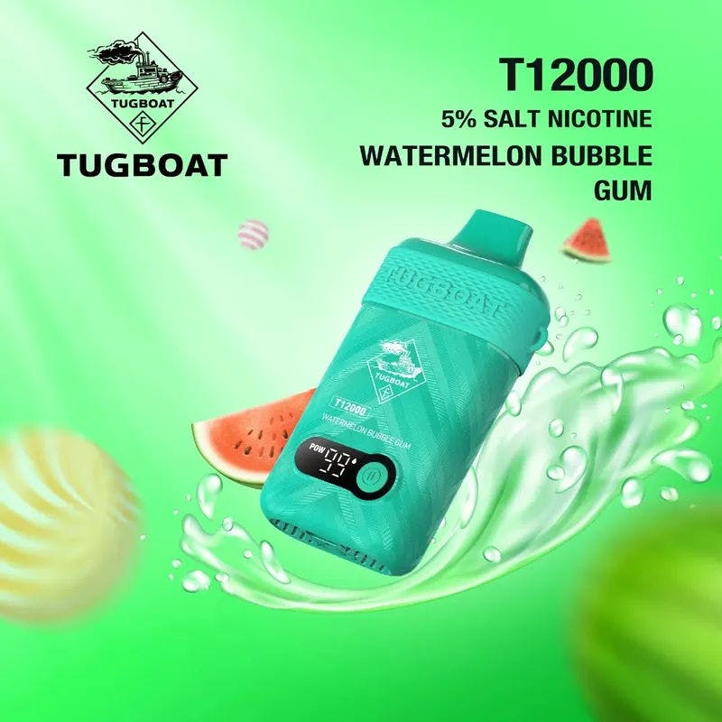 Watermelon Bubblegum Tugboat T12000 - Vape Lab