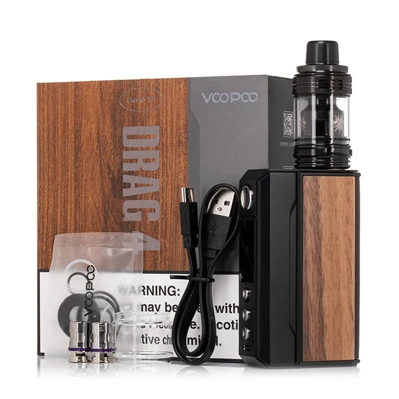 VOOPOO Drag 4 - Gun Metal & Rosewood - Vape Lab