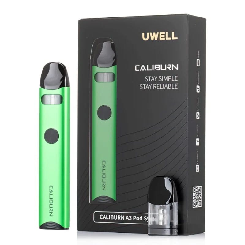 Uwell Caliburn A3  Pod Kit Green - Vape Lab