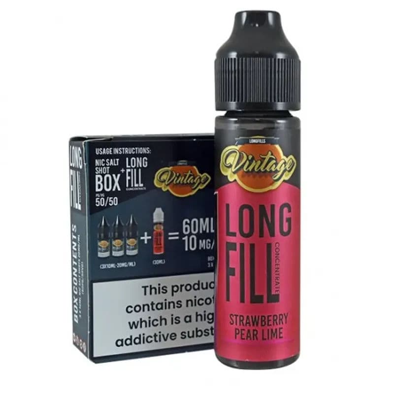 Strawberry Pear Lime Nic Salt E-Liquid Longfill by Vintage Strawberry Pear Lime Nic Salt E-Liquid Longfill by Vintage - Vape Lab
