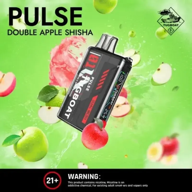 Double Apple Shisha Tugboat Pulse Double Apple Shisha Tugboat Pulse - Vape Lab