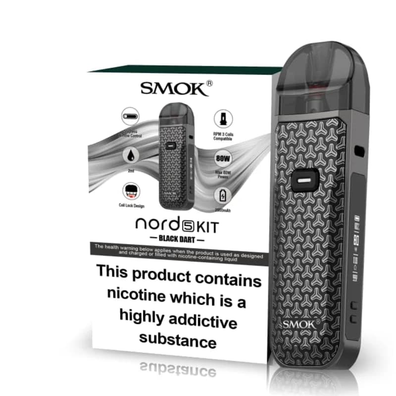 SMOK NORD 5 80W Pod System-black dart SMOK NORD 5 80W Pod System-black dart - Vape Lab