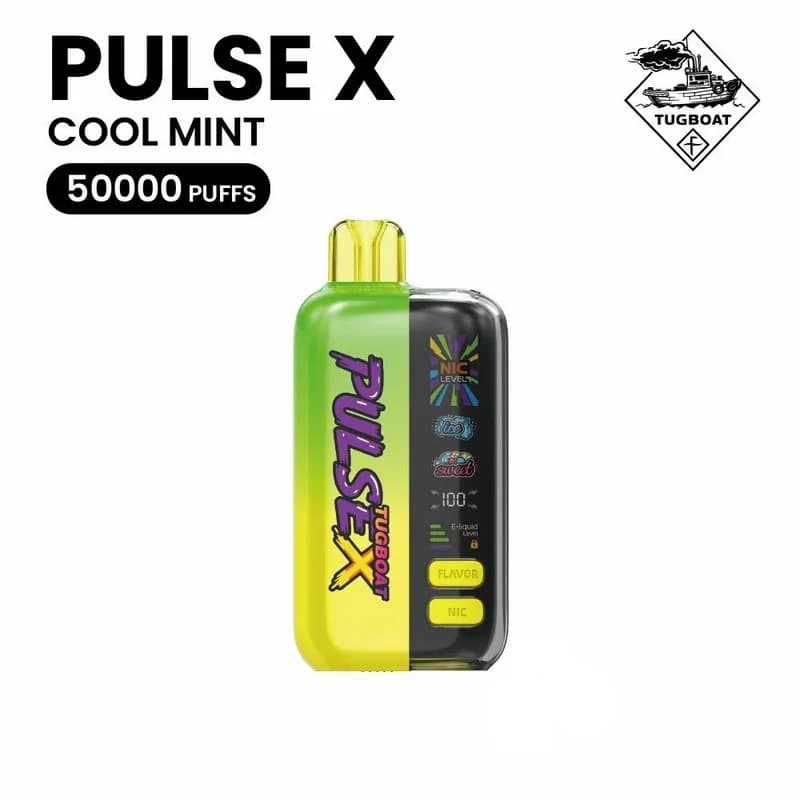 Cool Mint Tugboat Pulse X Cool Mint Tugboat Pulse X - Vape Lab