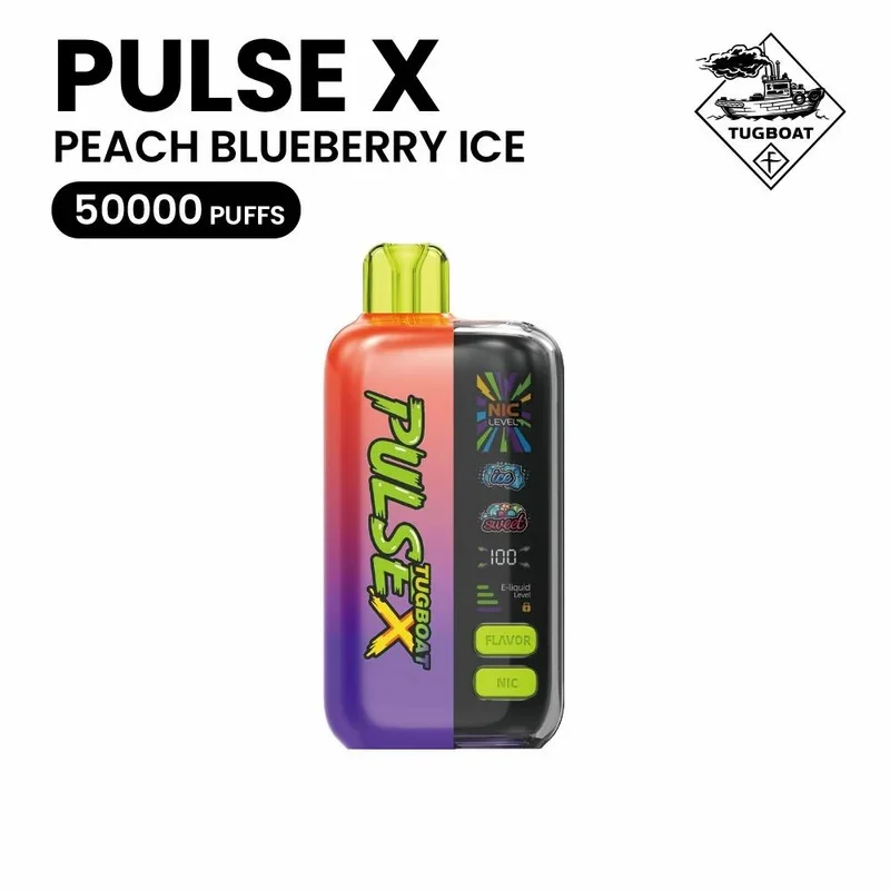 Peach Blueberry Ice Tugboat Pulse X Peach Blueberry Ice Tugboat Pulse X - Vape Lab