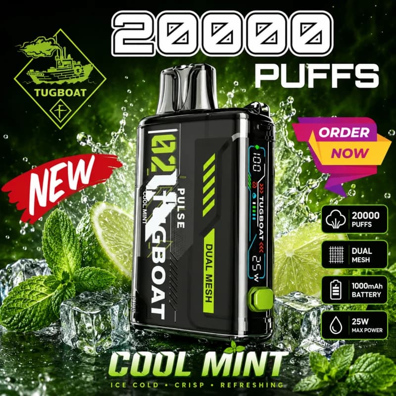 Cool Mint Tugboat Pulse Cool Mint Tugboat Pulse - Vape Lab