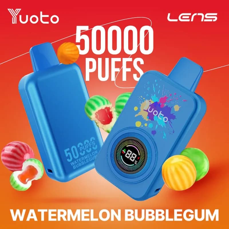 Watermelon Bubblegum Yuoto Lens 50K Puffs Watermelon Bubblegum Yuoto Lens 50K Puffs - Vape Lab