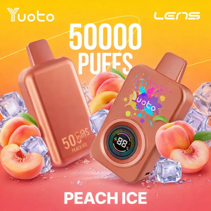 Peach Ice Yuoto Lens 50K Puffs Peach Ice Yuoto Lens 50K Puffs - Vape Lab