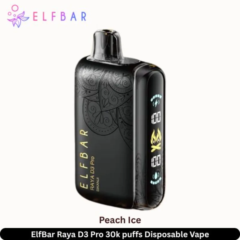 Peach Ice Elfbar Raya D3 Pro Peach Ice Elfbar Raya D3 Pro - Vape Lab